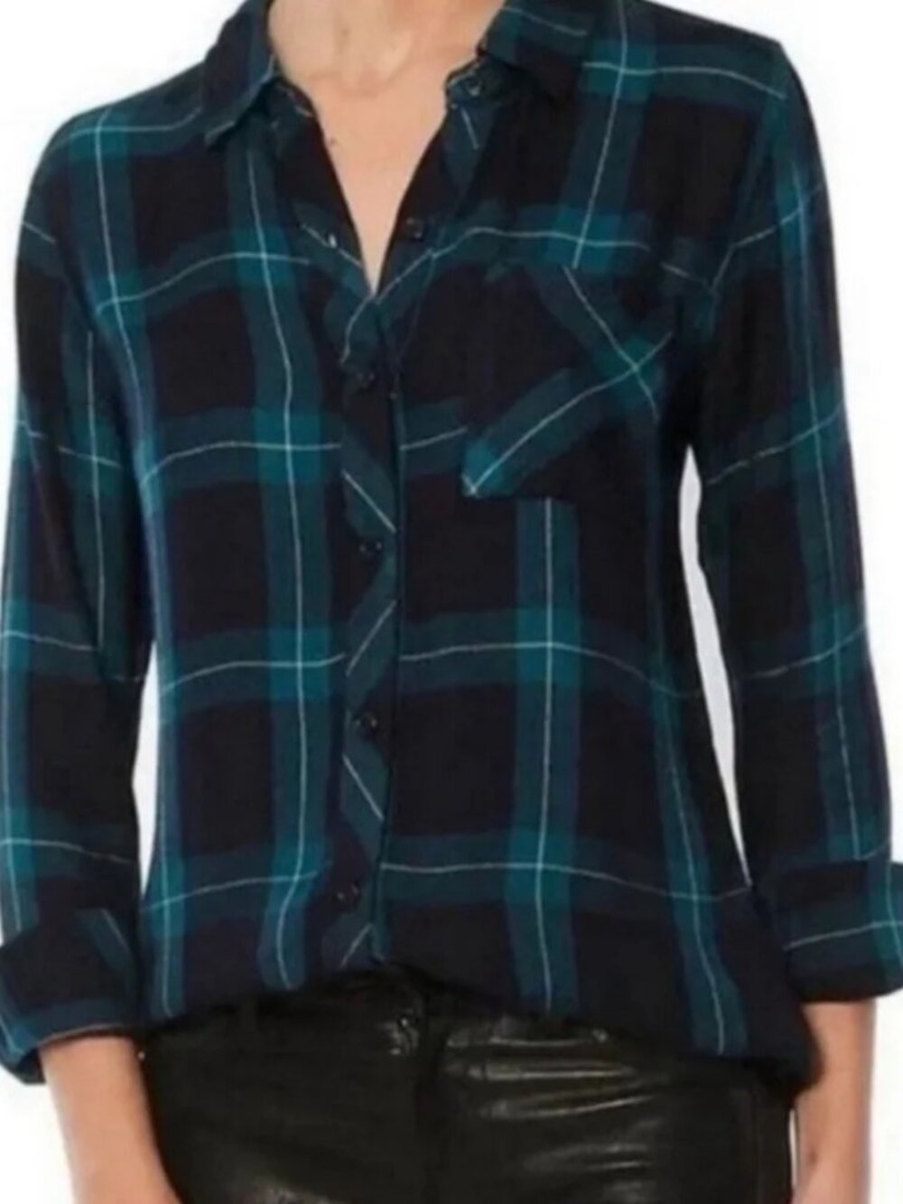 Rails Blue Green Black Hunter‎ Button Down Flannel